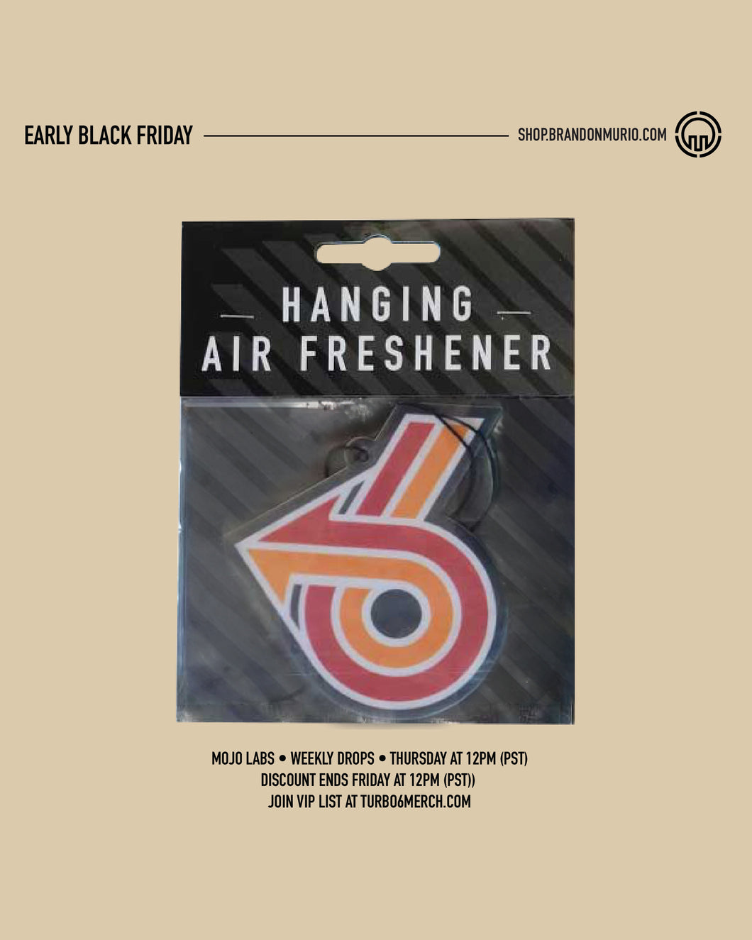 AIR FRESHENER - TURBO6 (4 pack)