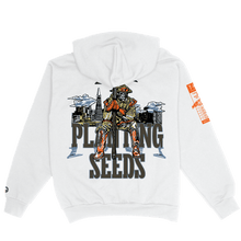Load image into Gallery viewer, POWERZZZZUP PLANTING SEEDS HOODIE - WHITE
