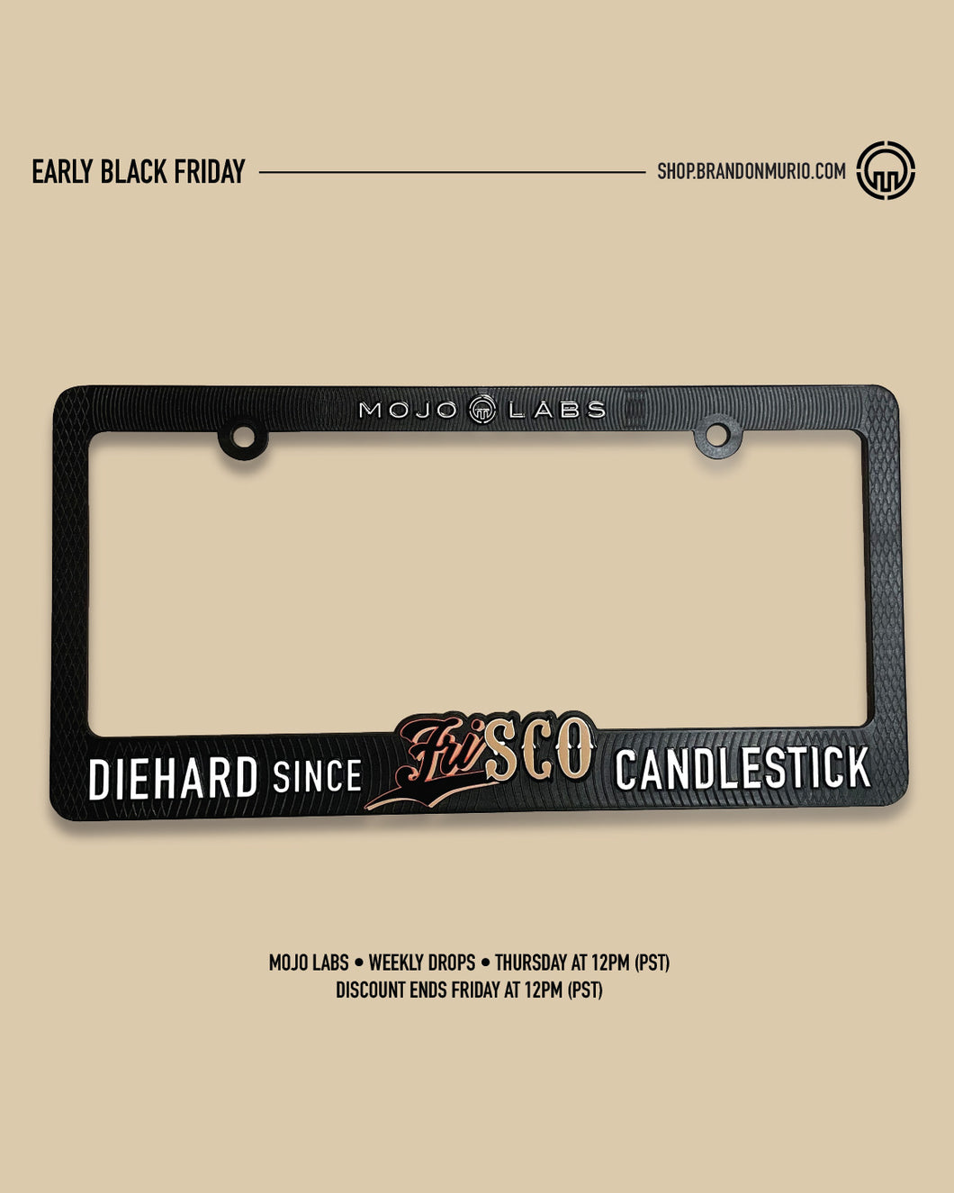 LICENSE PLATE FRAME - DIEHARD