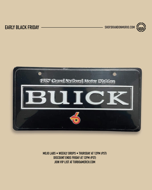 LICENSE PLATE - 87' GN ALUMINUM STAMPED 12" x 6"