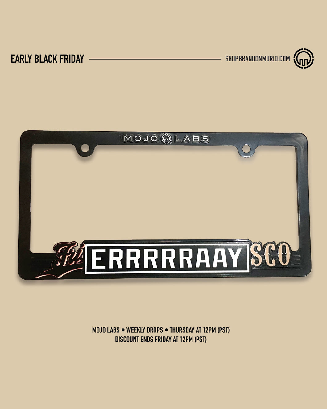 LICENSE PLATE FRAME - ERRRRRAAY