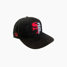 Load image into Gallery viewer, SNAPBACK - SF//SF BLACK WITH RED &amp; WHITE
