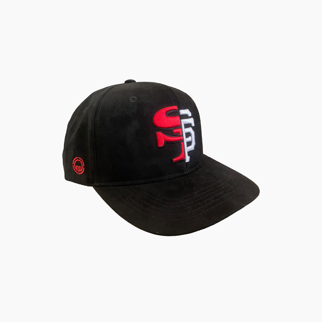SNAPBACK - SF//SF BLACK WITH RED & WHITE