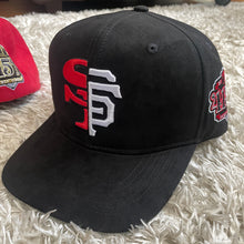 Load image into Gallery viewer, SNAPBACK - SF//SF BLACK WITH RED &amp; WHITE
