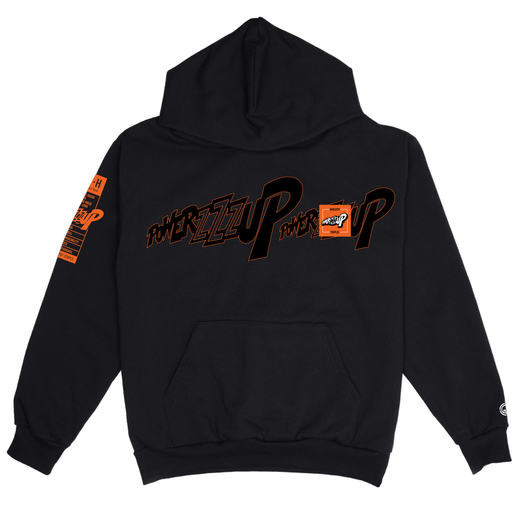POWERZZZUP PLANTING SEEDS HOODIE - BLACK