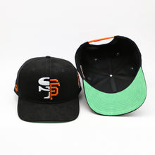 Load image into Gallery viewer, SNAPBACK - SF//SF BLACK WITH WHITE &amp; ORANGE
