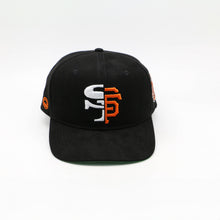 Load image into Gallery viewer, SNAPBACK - SF//SF BLACK WITH WHITE &amp; ORANGE
