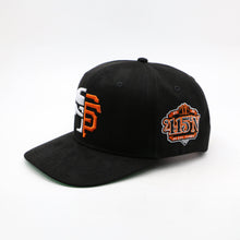 Load image into Gallery viewer, SNAPBACK - SF//SF BLACK WITH WHITE &amp; ORANGE
